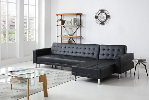 Hexed sleeper sectional sofa