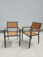 Load image into Gallery viewer, John Smiths 7 Piece Teak &amp; Aluminum Patio Dining Table &amp; Chairs