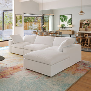 Milan large configurable modular sofa + optional arm chairs in DARK GRAY or BEIGE (custom colors can be ordered)