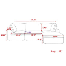 Load image into Gallery viewer, Milan large configurable modular sofa GRAY