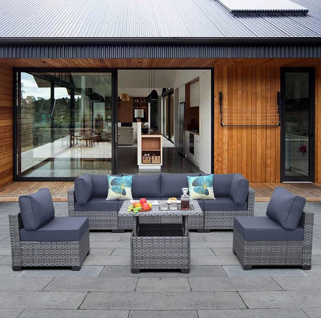 Navy outdoor online sectional