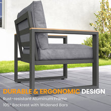 Load image into Gallery viewer, Bradley Aluminum 7-person Outdoor Sofa Seating Group With Cushions