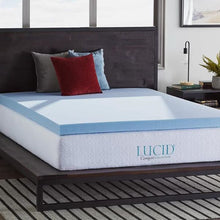 Load image into Gallery viewer, Lucid Comfort Collection 4&quot; Gel Memory Foam Mattress Topper