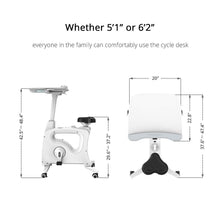 Load image into Gallery viewer, Desk Bike Stand up Folding Exercise Desk Cycle Height Adjustable Office Desk