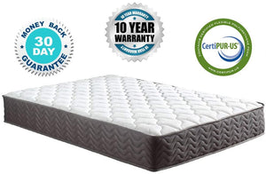 QUEEN Swiss Ortho Sleep, 12" Inch Certified Independently & Individually Wrapped Pocketed Encased Coil Pocket Spring Contour Mattress