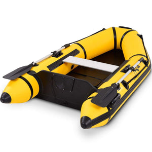 2 or 4-Person Inflatable Dinghy Boat Fishing Tender Raft Deep Bottom and Trolling Motor Transom