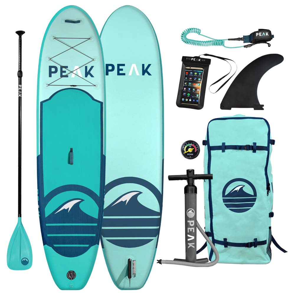 Peak All Around Inflatable Stand Up Paddle Board Package | 10'6