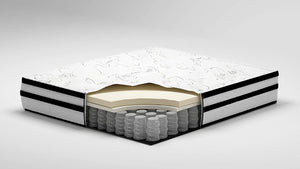 Signature Design by Ashley Chime 10 Inch Medium Firm Hybrid Matress, CertiPUR-US Certified Foam