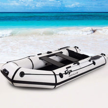 Load image into Gallery viewer, 2 or 4-Person Inflatable Dinghy Boat Fishing Tender Raft Deep Bottom and Trolling Motor Transom