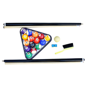 Portable 6-Ft Pool Table for Families with Easy Folding for Storage, Includes Balls, Cues, Chalk