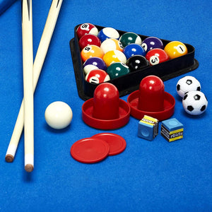 48" 3 in 1 Pool Billiard Slide Hockey Foosball Combo Arcade Game Table