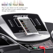 Load image into Gallery viewer, Merax Electric Folding Treadmill – Easy Assembly Fitness Motorized Running Jogging Machine with Speakers for Home Use, 12 Preset Programs