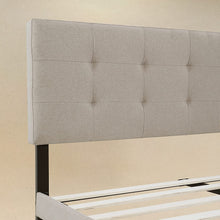 Load image into Gallery viewer, FULL Amie Upholstered Platform Bed Frame with Adjustable Tufted Headboard