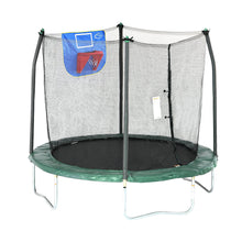 Load image into Gallery viewer, Jump N&#39; Dunk Trampoline with Safety Enclosure and Basketball Hoop, (different sizes available)