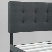 Load image into Gallery viewer, QUEEN Amie Upholstered Platform Bed Frame with Adjustable Tufted Headboard