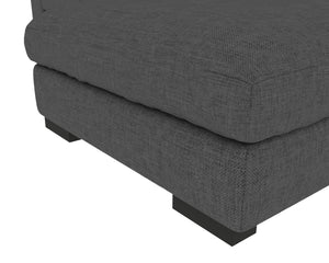 Homely large comfortable modular sofa with ottoman (GRAY) (actual colour is lighter than in picutres)