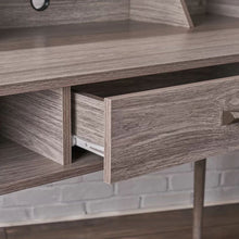 Load image into Gallery viewer, Celeste Mid Century Modern Wood Desk with Hutch and Bookcase Set
