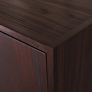 Celeste Mid Century Modern Wood Desk with Hutch and Bookcase Set