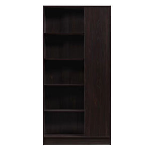 Celeste Mid Century Modern Wood Desk with Hutch and Bookcase Set