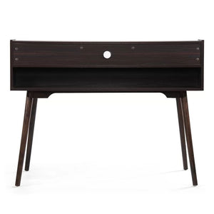 Celeste Mid Century Modern Wood Desk with Hutch and Bookcase Set
