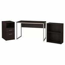 Load image into Gallery viewer, Crest Small Desk Bookcase and Pedestal Set