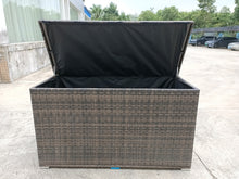 Load image into Gallery viewer, Large Outdoor Aluminum Rattan Storage Box (44 cubic feet)