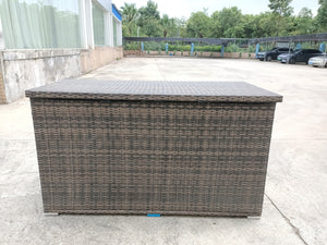 Large Outdoor Aluminum Rattan Storage Box (44 cubic feet)