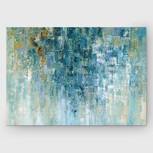 Load image into Gallery viewer, &#39;I Love the Rain&#39; Painting Print on Wrapped Canvas