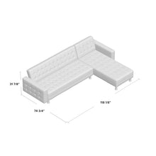 Load image into Gallery viewer, Hexed Sleeper Reversible Sleeper Sectional