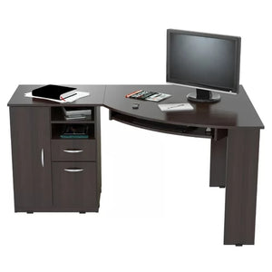 Vena Solid Wood Corner Executive Desk