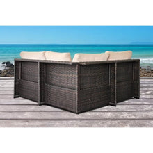 Load image into Gallery viewer, Clara 3 Piece Rattan Sectional Seating Group with Cushions