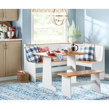 Load image into Gallery viewer, Birley 3 Piece Solid Wood Breakfast Nook Dining Set