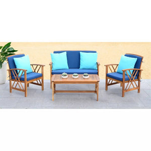 Rousa 4 Piece Sofa Seating Group With Cushions