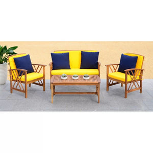Rousa 4 Piece Sofa Seating Group With Cushions