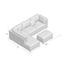 Load image into Gallery viewer, Mulan Reversible Sectional with Ottoman