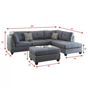 Mulan Reversible Sectional with Ottoman