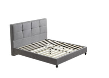 Load image into Gallery viewer, FULL Willow Premium platform upholstered bed in Charcoal