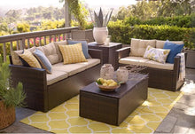Load image into Gallery viewer, Cooper 4 Piece Rattan Sofa Set with Cushions